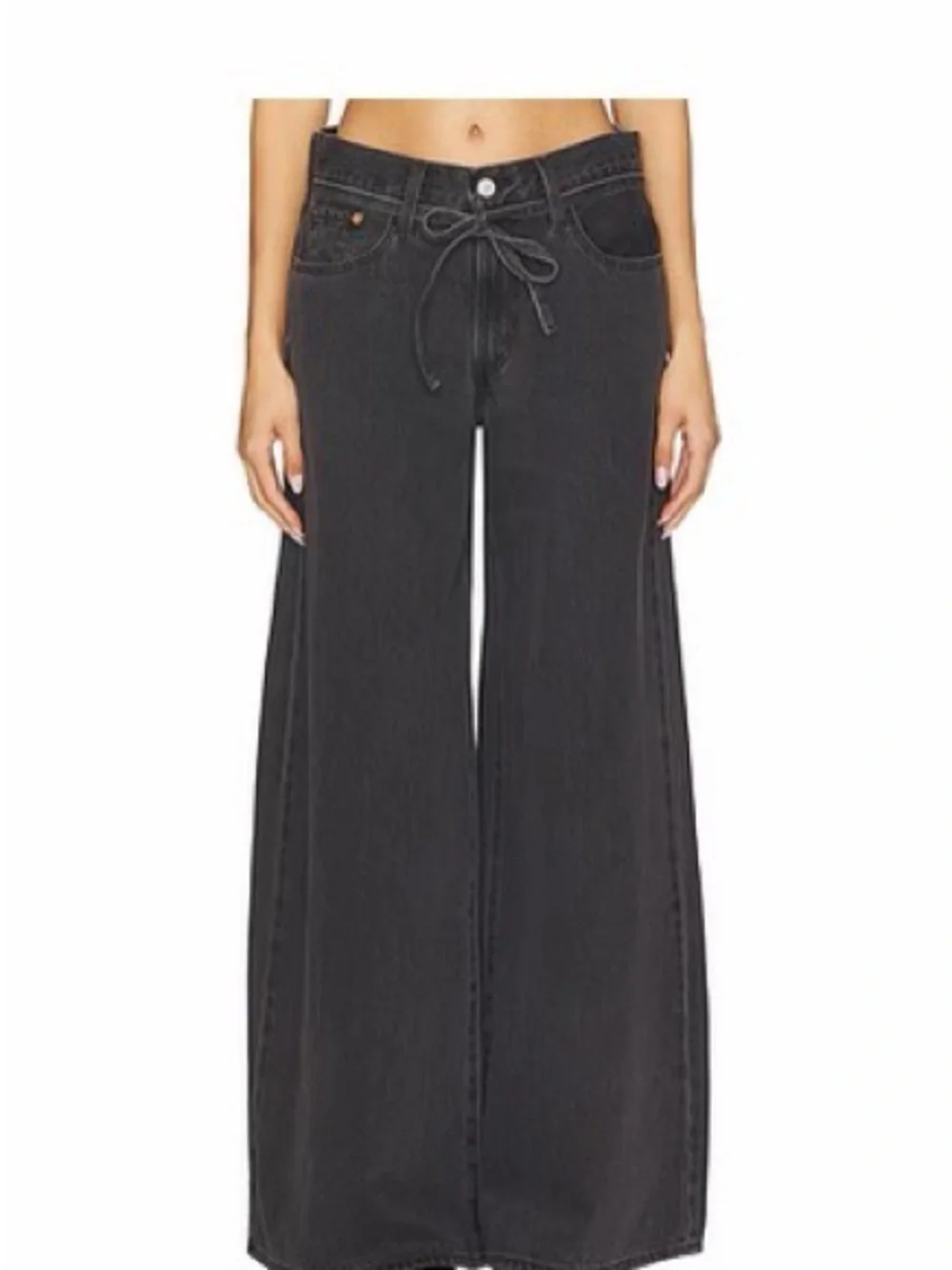 Levi's Charcoal Women’s XL Super Wide Leg Jeans size 31. Y2K NWOT